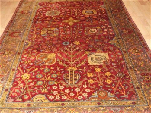 Antique Tabriz Rug / Carpet Shah Abbas Design