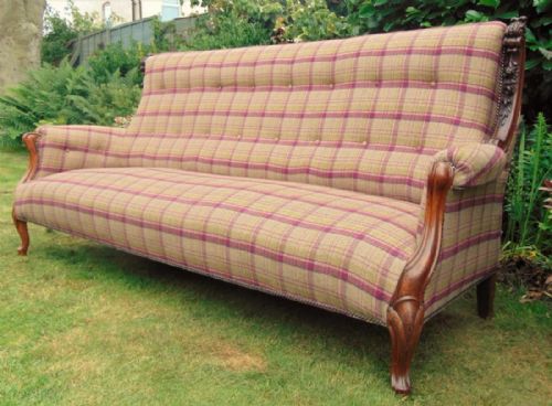 Imposing Large Rosewood Sofa / Settee 19th Century