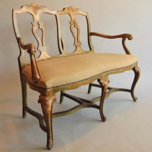 Beautiful Venetian Hand Painted Sofa / Settee