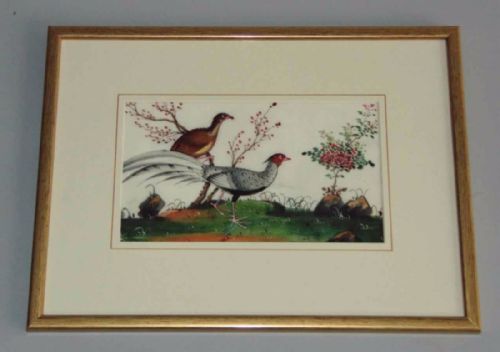 Chinese Watercolour Painting on Pith 19th Century