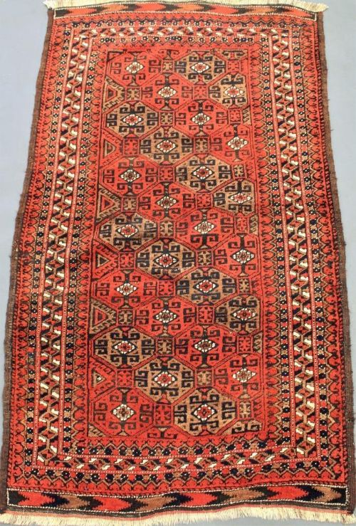 Antique Mashad Balouch Rug / Carpet