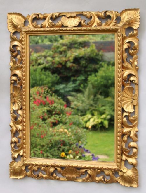 Florentine Water Gilded Mirror 19th Century