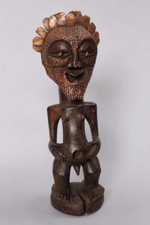 African Tribal Medicine Man Carved Figure