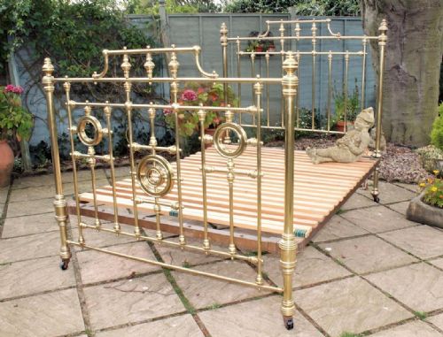 Beautiful Victorian Brass Double Bed