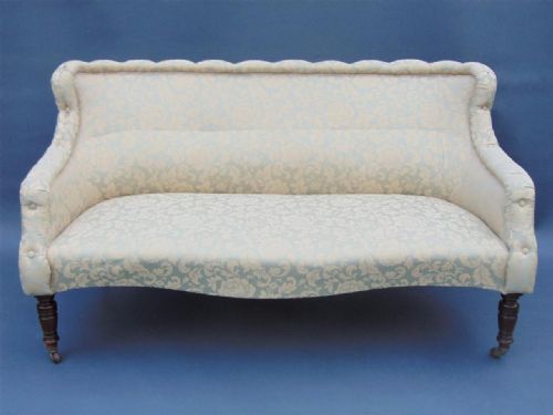 fig 1. Victorian Mahogany Upholstered Sofa