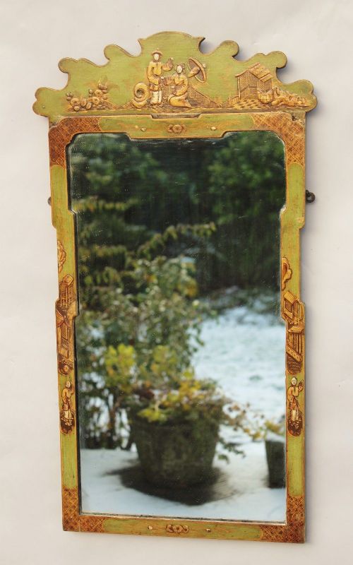 Chinoiserie Painted Pier Glass Mirror