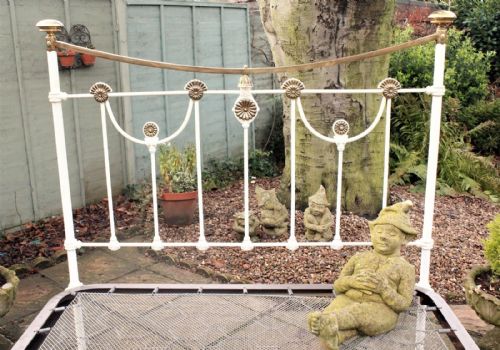 fig 1. Victorian Cast and Brass Double Bed