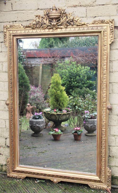Antique French Gilt Overmantel Mirror