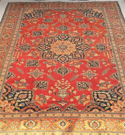Good Large Tabriz Carpet Grand Room Size