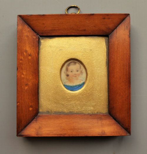 Georgian Miniature Painting Infant Child