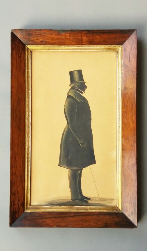 19th Century Silhouette Portrait Captain William Lamont