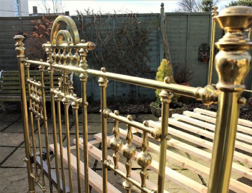 fig 1. Good Quality Victorian Brass Double Bed