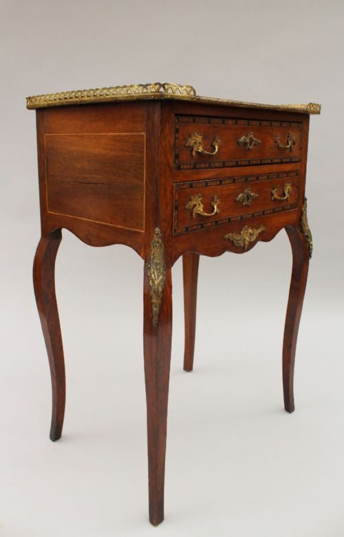 19th Century French Walnut Inlaid Table