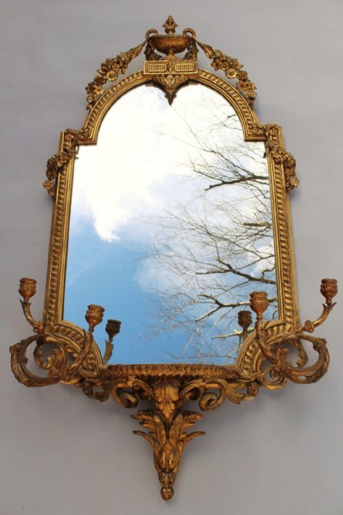 Impressive Late Regency Girandole Mirror