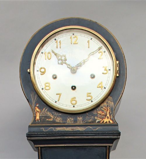 fig 1. Pretty Chinoiserie Grandmother Clock Westminster Chimes