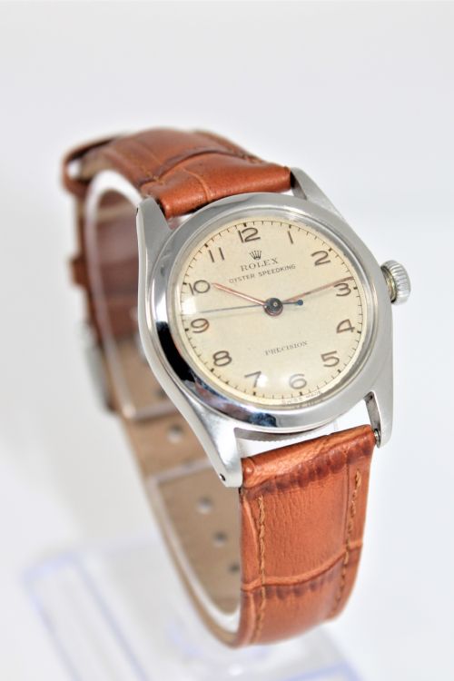 Rolex Steel and 18ct Gold Oyster Speedking Precision Wristwatch, Vintage 1946