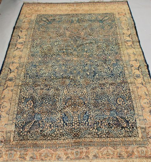 Antique Kirman Carpet Room Size