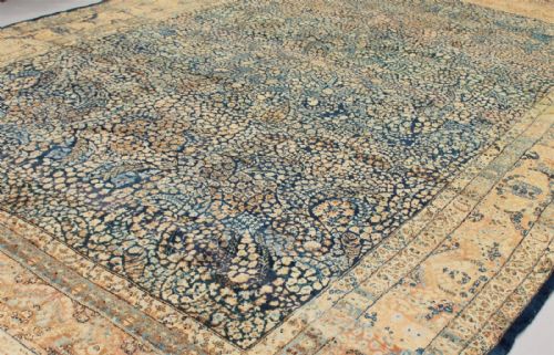 fig 1. Antique Kirman Carpet Room Size