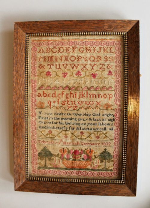 Good 19th Century Alphabet Sampler