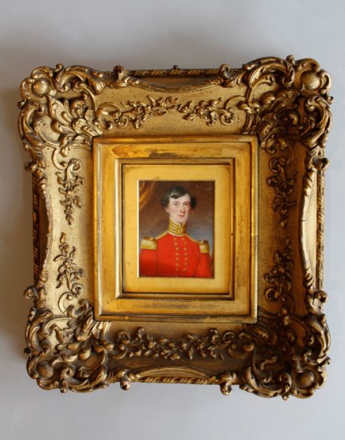 19th Century Oil Painting Military Officer