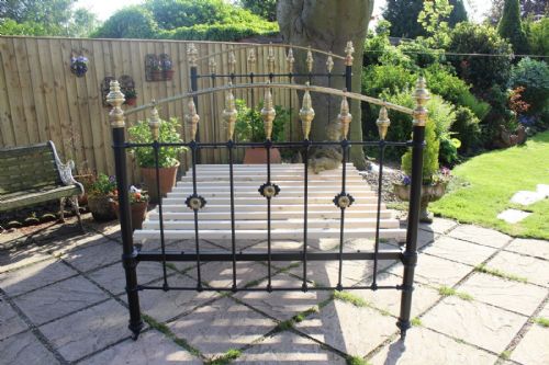 fig 1. Victorian Cast and Brass Double Bed