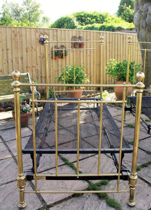 fig 1. Pair of Quality Victorian Brass Single Beds