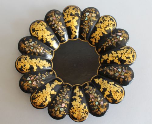 Pretty Victorian Papier Mache Tray Jennens & Bettridge