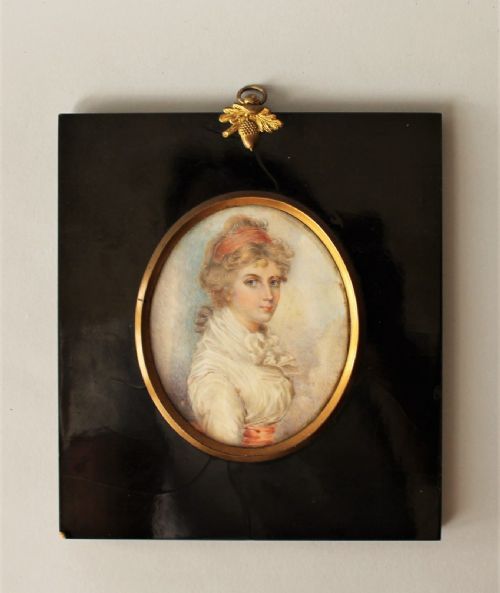 19th Century Miniature Watercolour Portrait