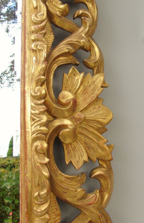 fig 1. Beautiful Large Florentine Overmantel Mirror