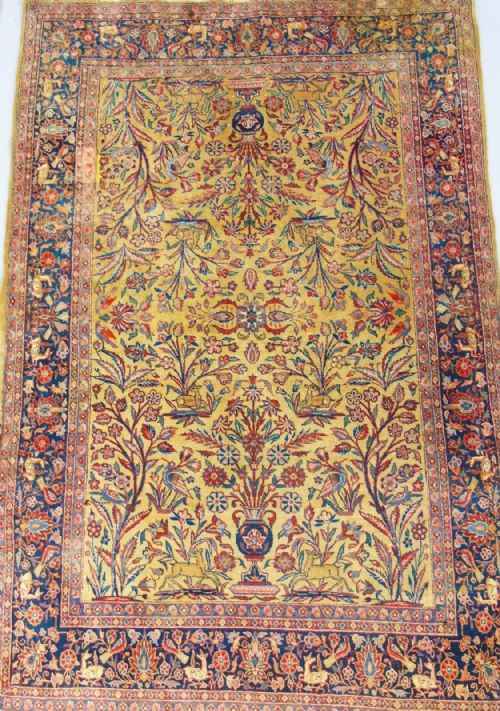 fig 1. Pair Antique Tabriz Carpets 19th Century