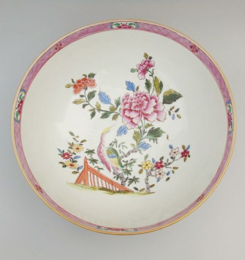 Large Samson Bowl Chinese Famille Rose Design