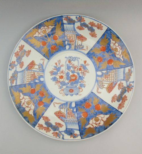 Large Japanese Imari Charger Meiji Period