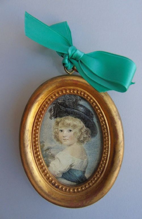 Miniature Portrait Engraving Bartolozzi