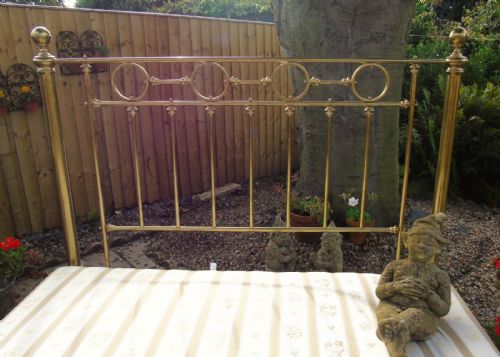 fig 2. Victorian Brass Antique Bed Rare Olympic Queen Size