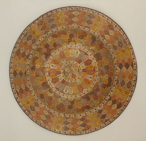 19th Century Persian Polychrome Enamelled Charger