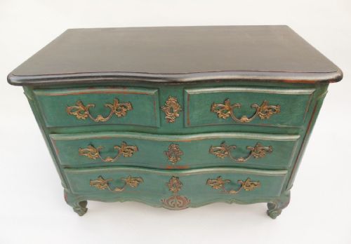fig 1. French Painted Commode Chest of Drawers