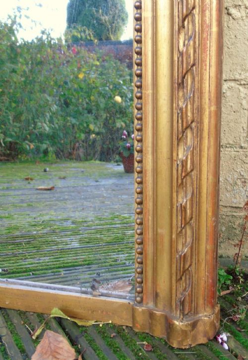fig 1. Antique French Gilt and Gesso Mirror