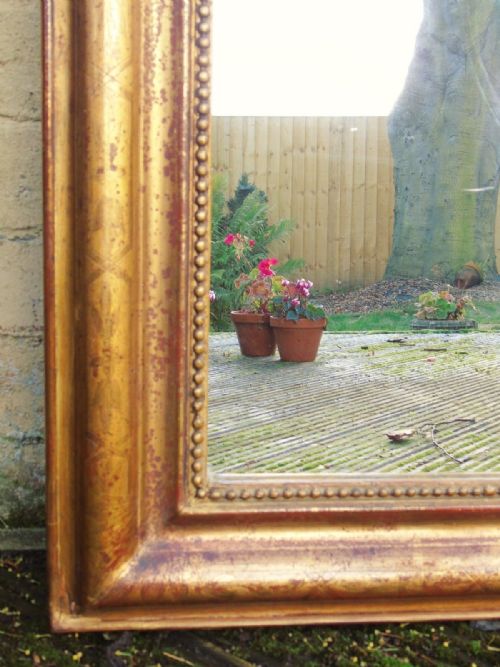 fig 1. Antique French Arched Gilded Mirror