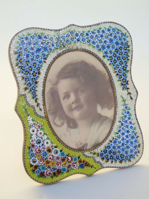 Large Murano Glass Millifiore Mosaic Frame