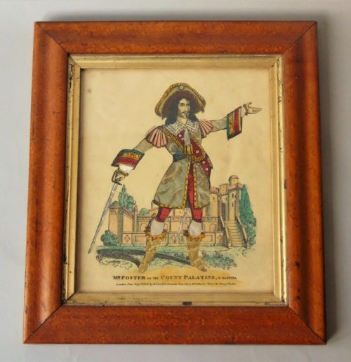 Victorian Tinsel Picture Mr Foster as Count Palatine