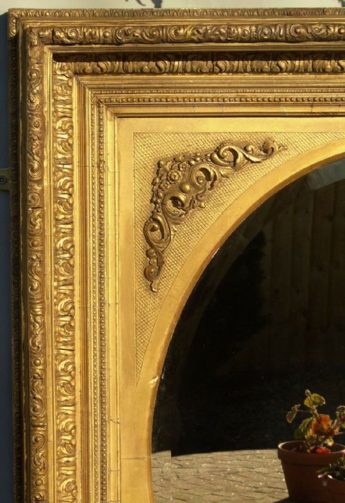 fig 1. Impressive Large Victorian Gilt Frame Mirror
