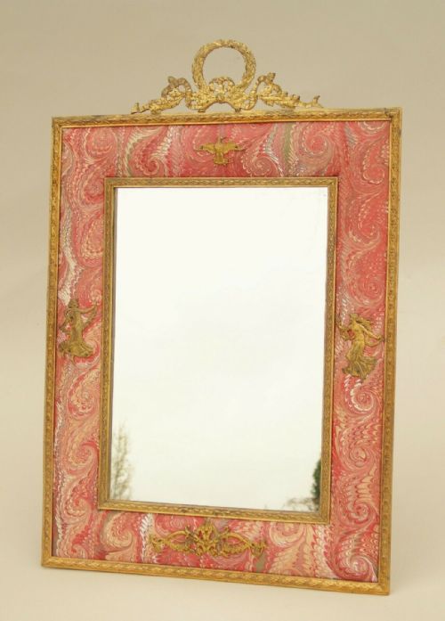 Rare Antique Gilt Bronze Dressing Table Mirror