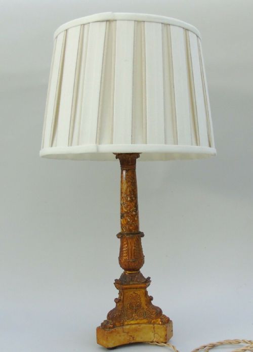 Good 19th Century Marble & Bronze Table Lamp