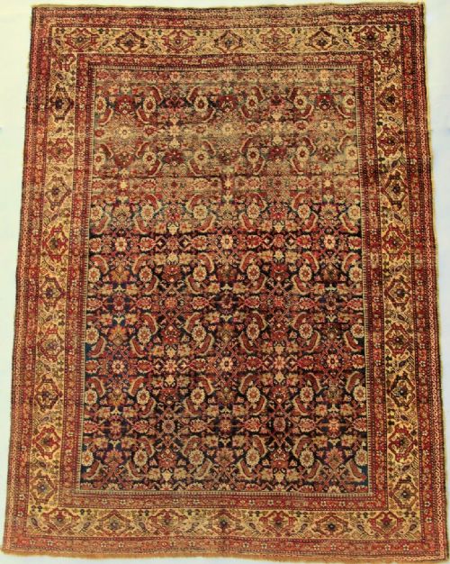 Antique Kayseri Silk Carpet 19th Century