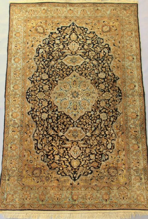 Antique Silk Ghom Carpet