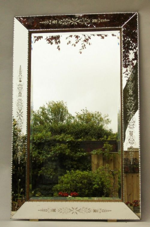 Rare Antique Venetian Mirror Very Large