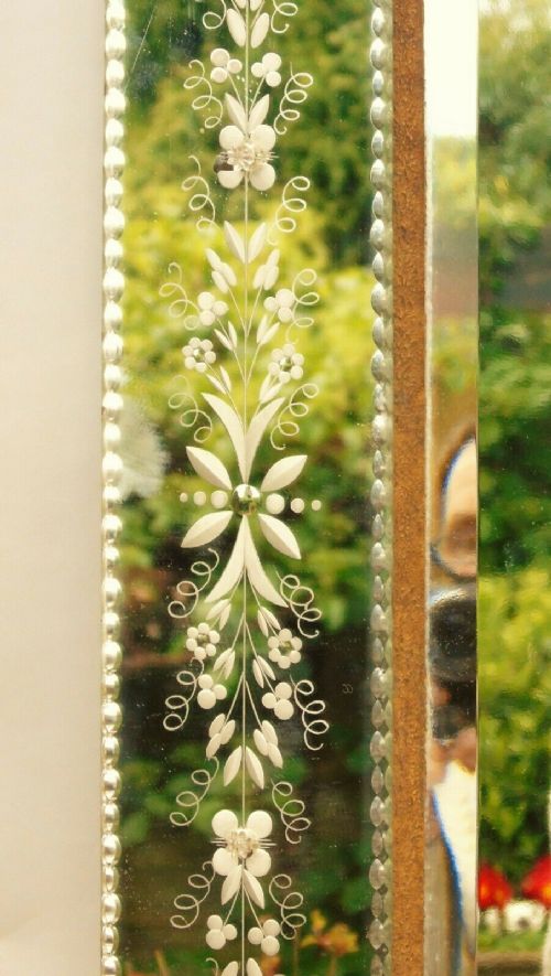 fig 1. Rare Antique Venetian Mirror Very Large