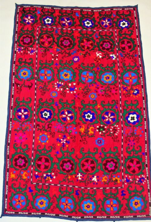 Beautiful Large Suzani Wall Hanging Tapestry Embroidery