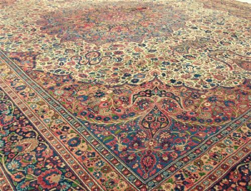 fig 2. Fine Signed Antique Khorassan Carpet Room Size
