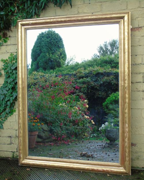 Large Antique French Gilt Mirror